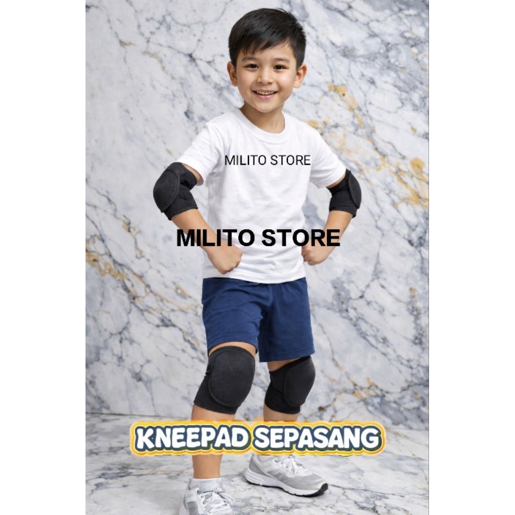 Knee Kneepad Pelindung Anak - Anak lutut sepasang Olahraga futsal Bola Kiper