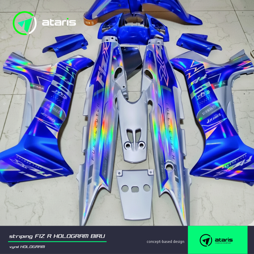 STRIPING FIZ R RTX BIRU HOLOGRAM