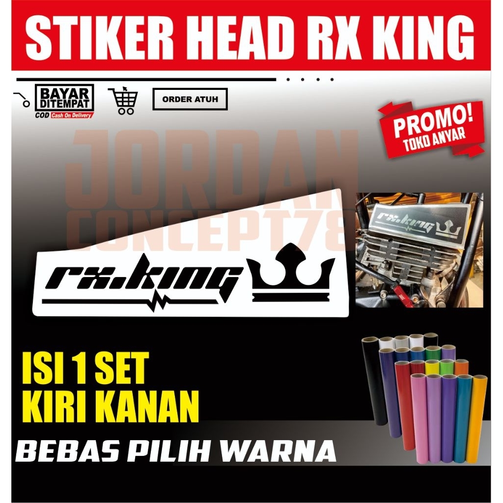 STIKER RX KING | CUTTING STICKER HEAD RX KING | STIKER RX KING KEKINIAN