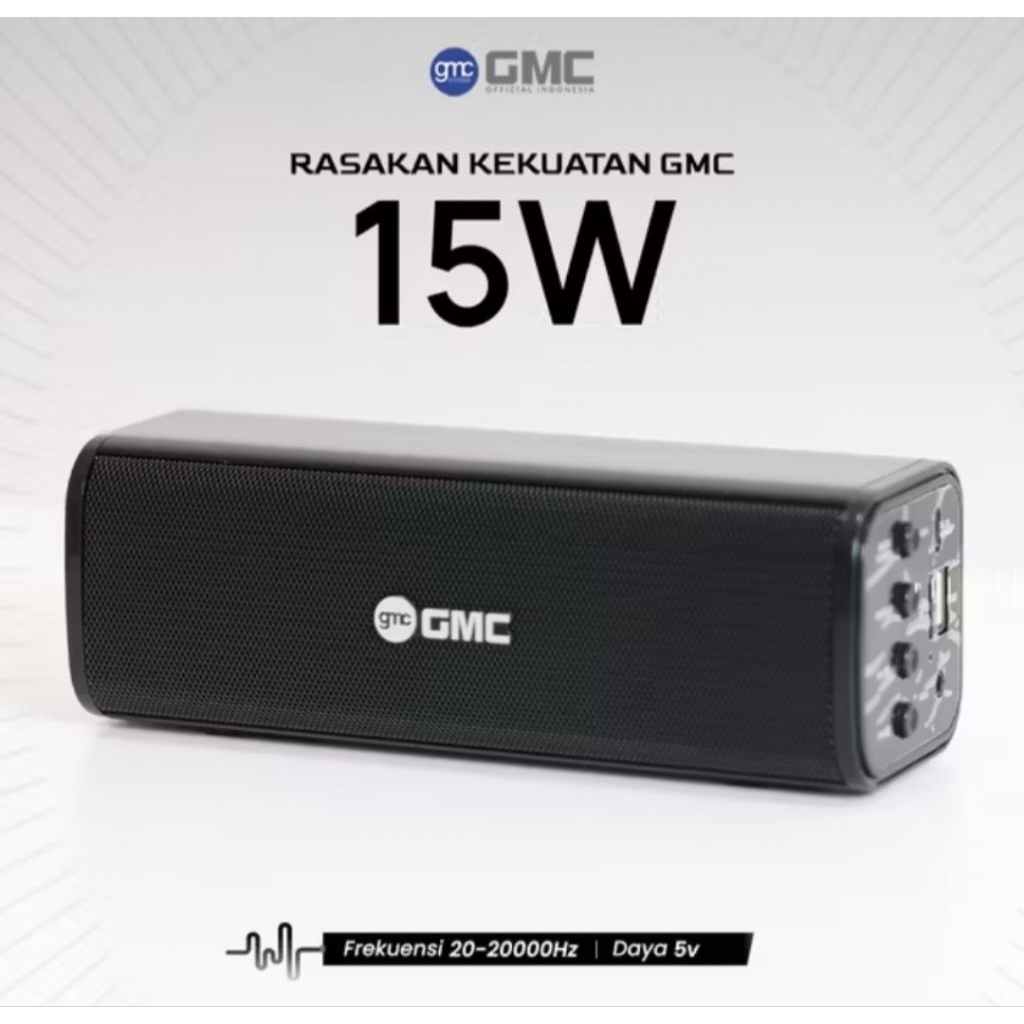 GMC Speaker Bluetooth Portable 881A Bass Kencang 15W / Speaker Mini