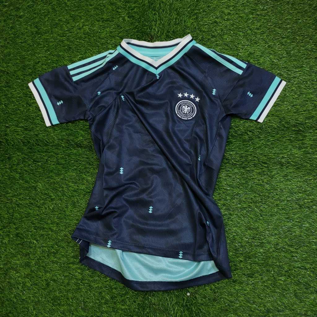 Jersey Ladies Jerman Away Piala Dunia 2026 Grade Ori Baju Sepak Bola Slimfit Wanita