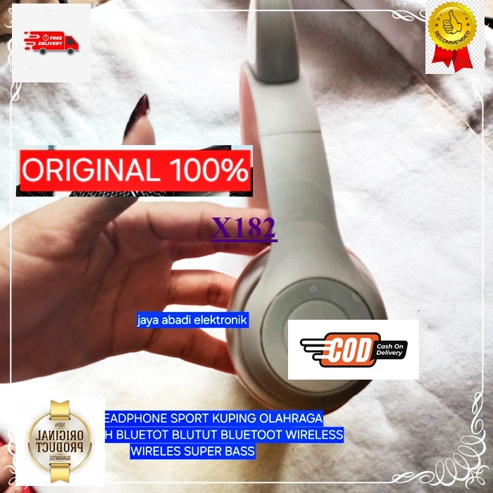 X182 Konektivitas headset Bluetoth game HEADPHONE SPORT KUPING OLAHRAGA BLUETOOTH BLUETOT BLUTUT BLU