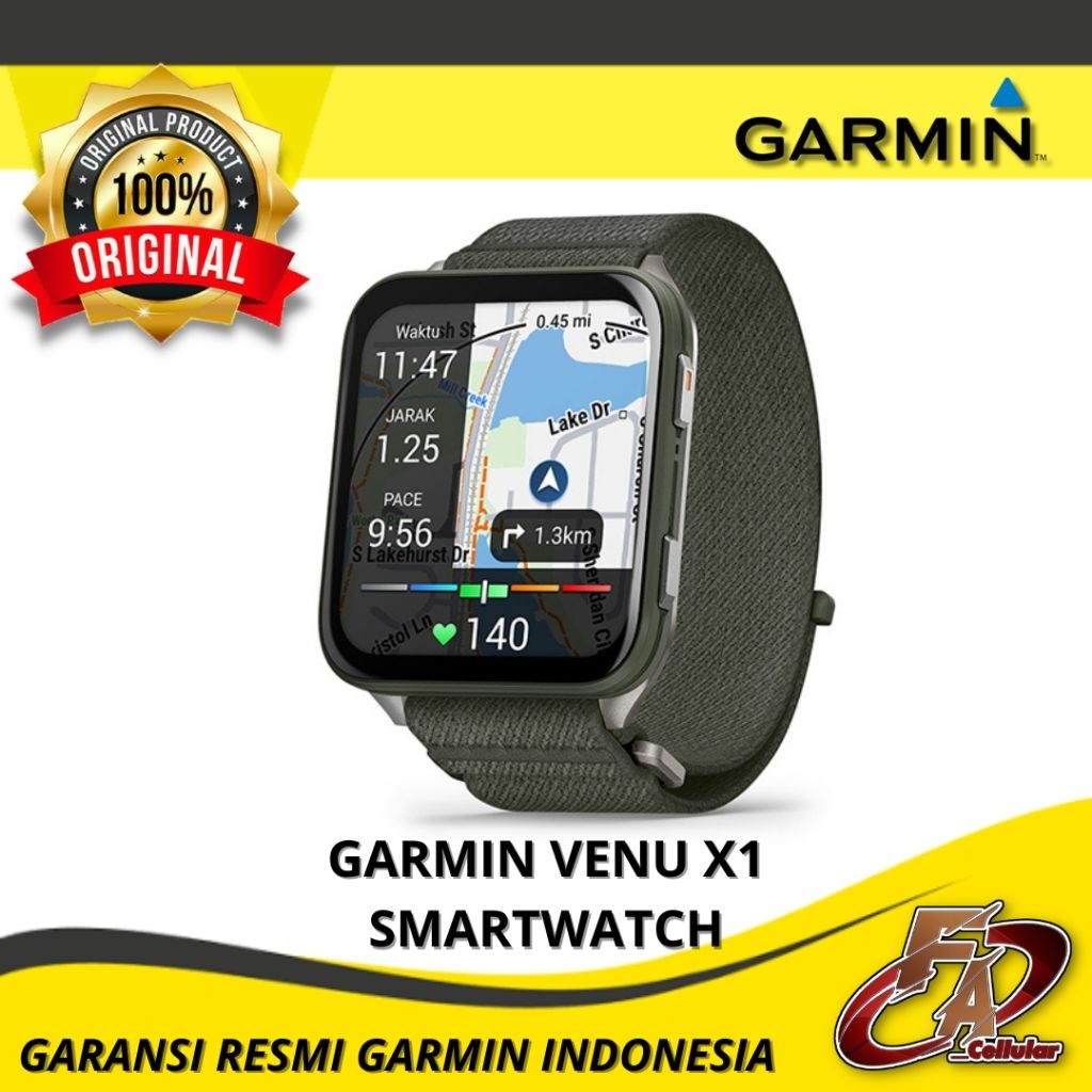 Garmin Venu X1 Smartwatch - Garansi Resmi Garmin Indonesia