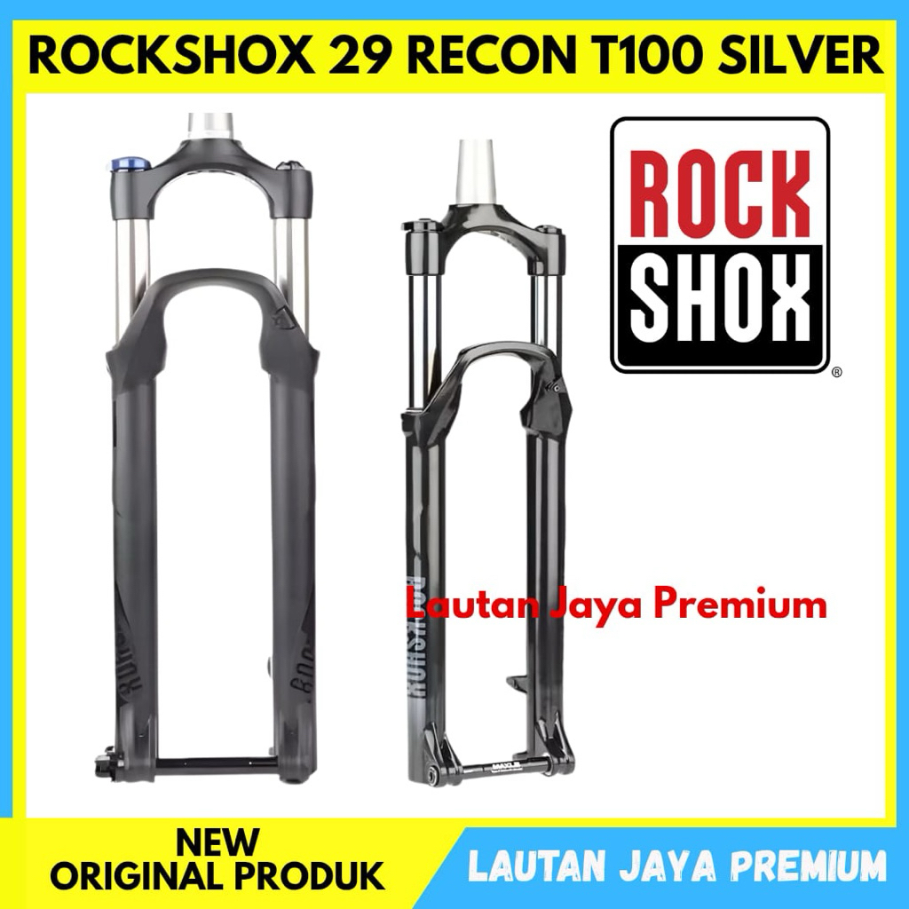 FORK ROCKSHOX 29  RECON TRAVEL 100 SILVER TERBARU NEW