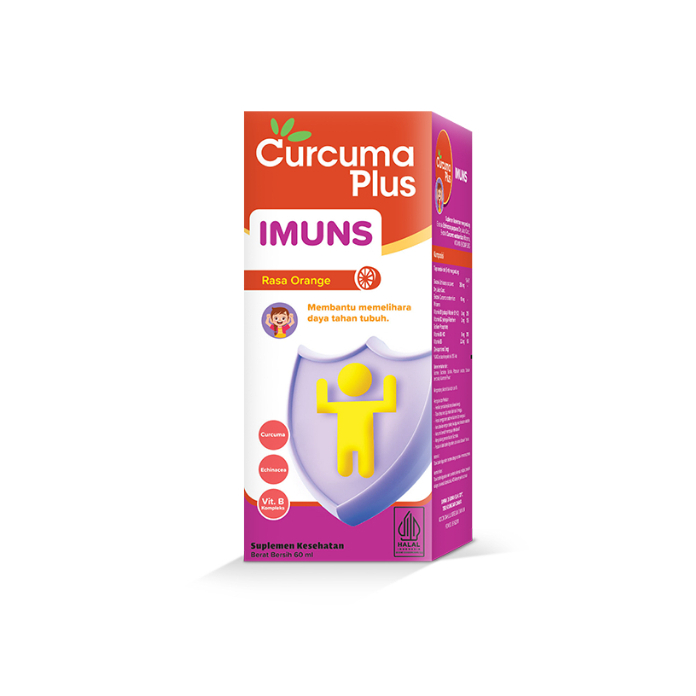 Curcuma Plus Imuns Syup 60ml / Vitamin Curcuma Plus untuk Anak
