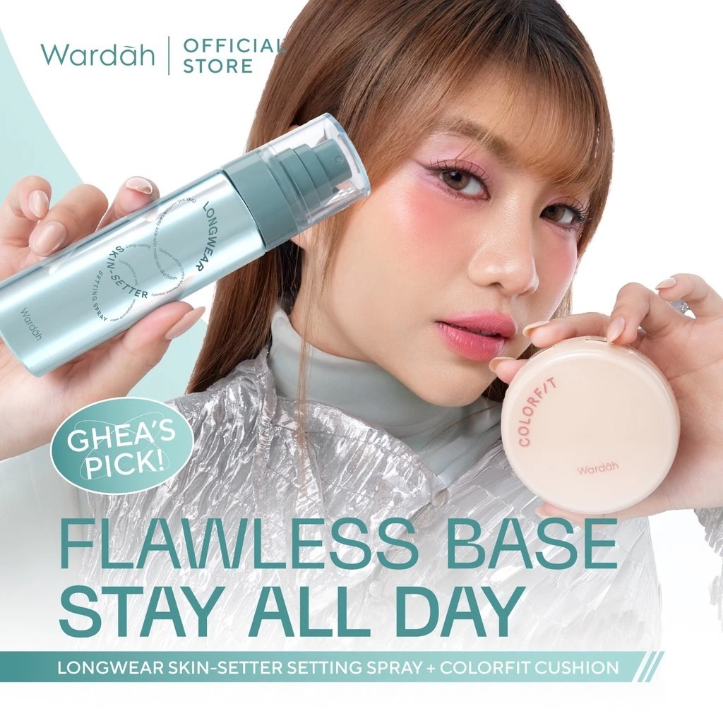 WARDAH Longwear Skin-Setter Setting Spray 80 ml | Setting Spray Wardah 80ml