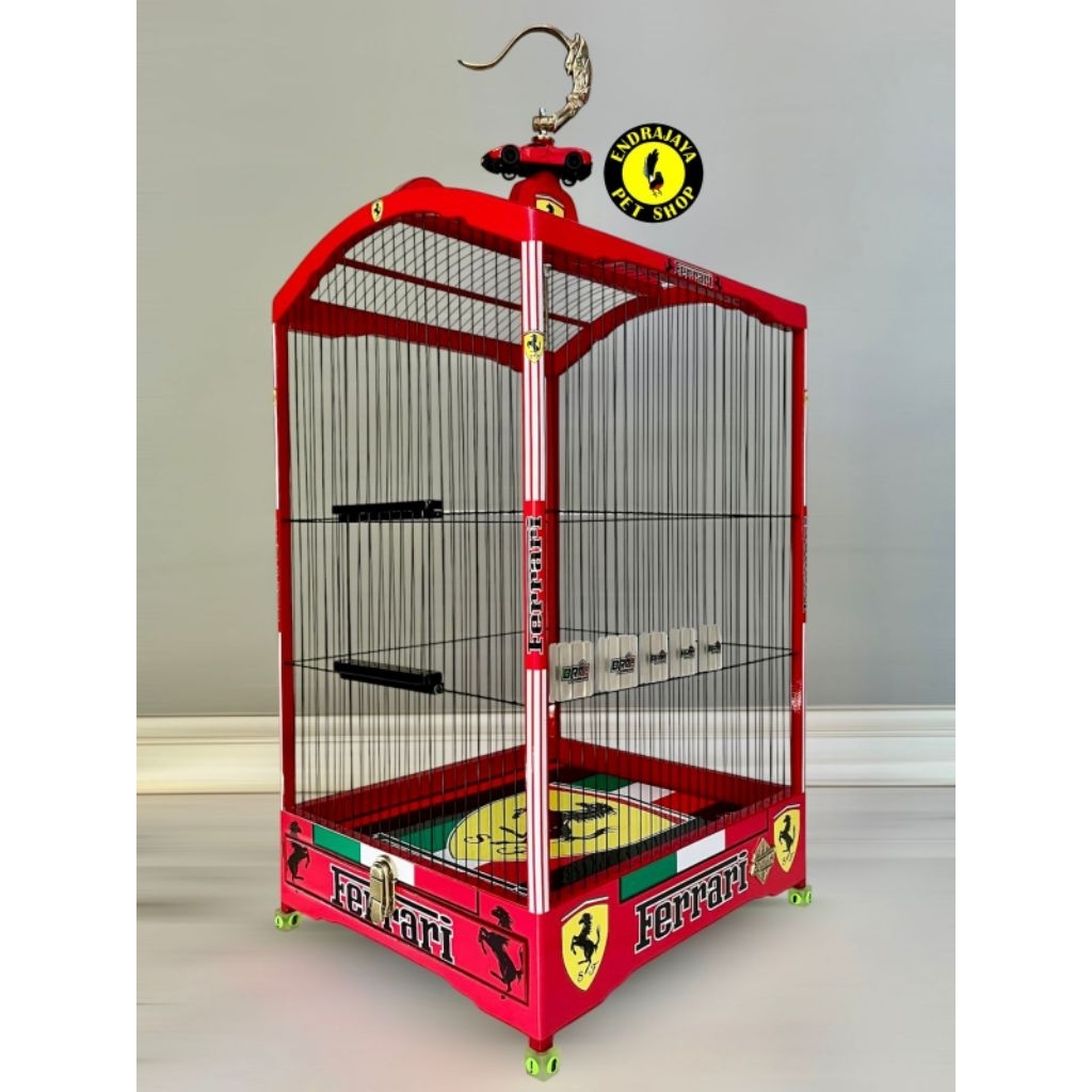 BRO SANGKAR BURUNG KENARI KARAKTER FERRARI HIGH QUALITY BRO SANGKAR RUJI FIBER