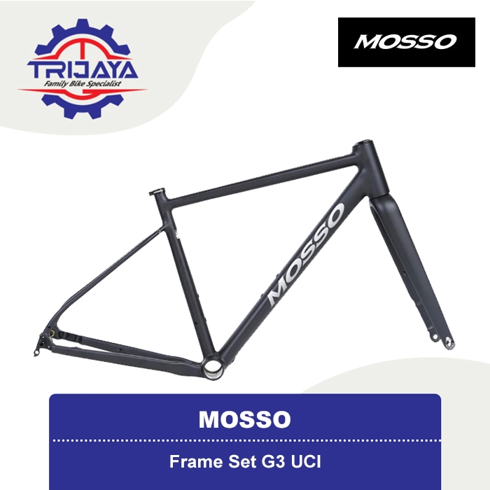 Mosso G3 UCI Frame Set Sepeda Gravel Off Road Frame Alloy Fork Carbon