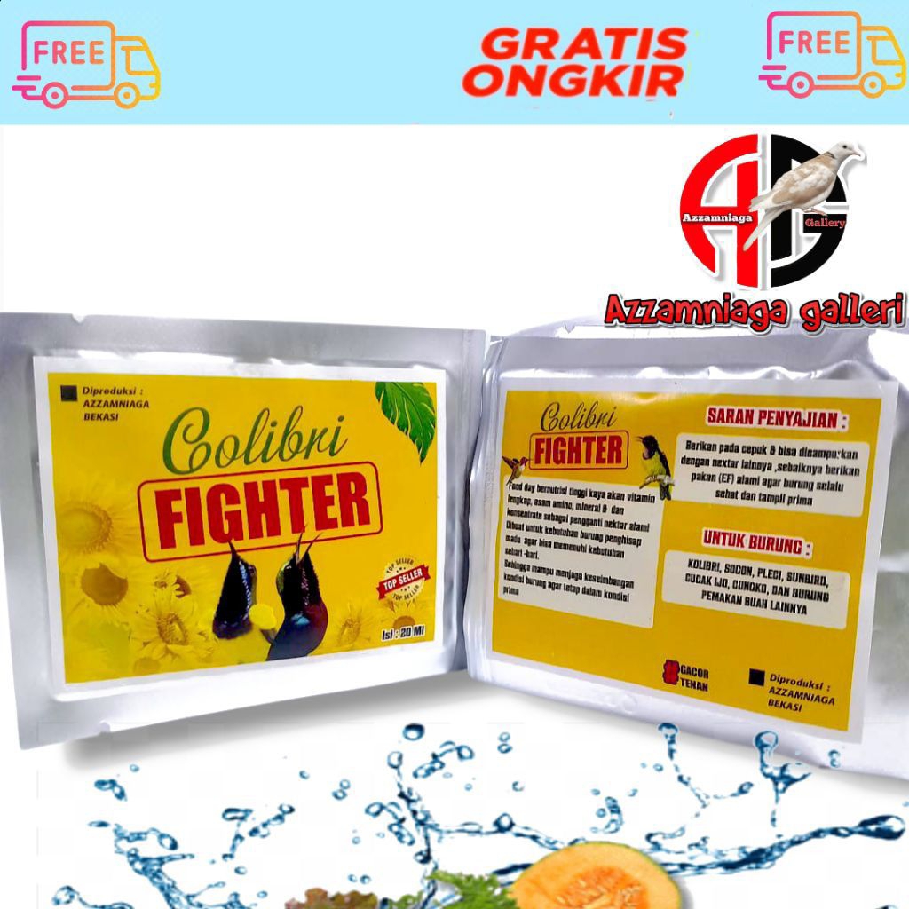 COLIBRI FIGHTER COLIBRI LEGEND COLIBRI SWEAT KUNING COLIBRI SWEAT FIGHTER NECTAR PAKAN KOLIBRI