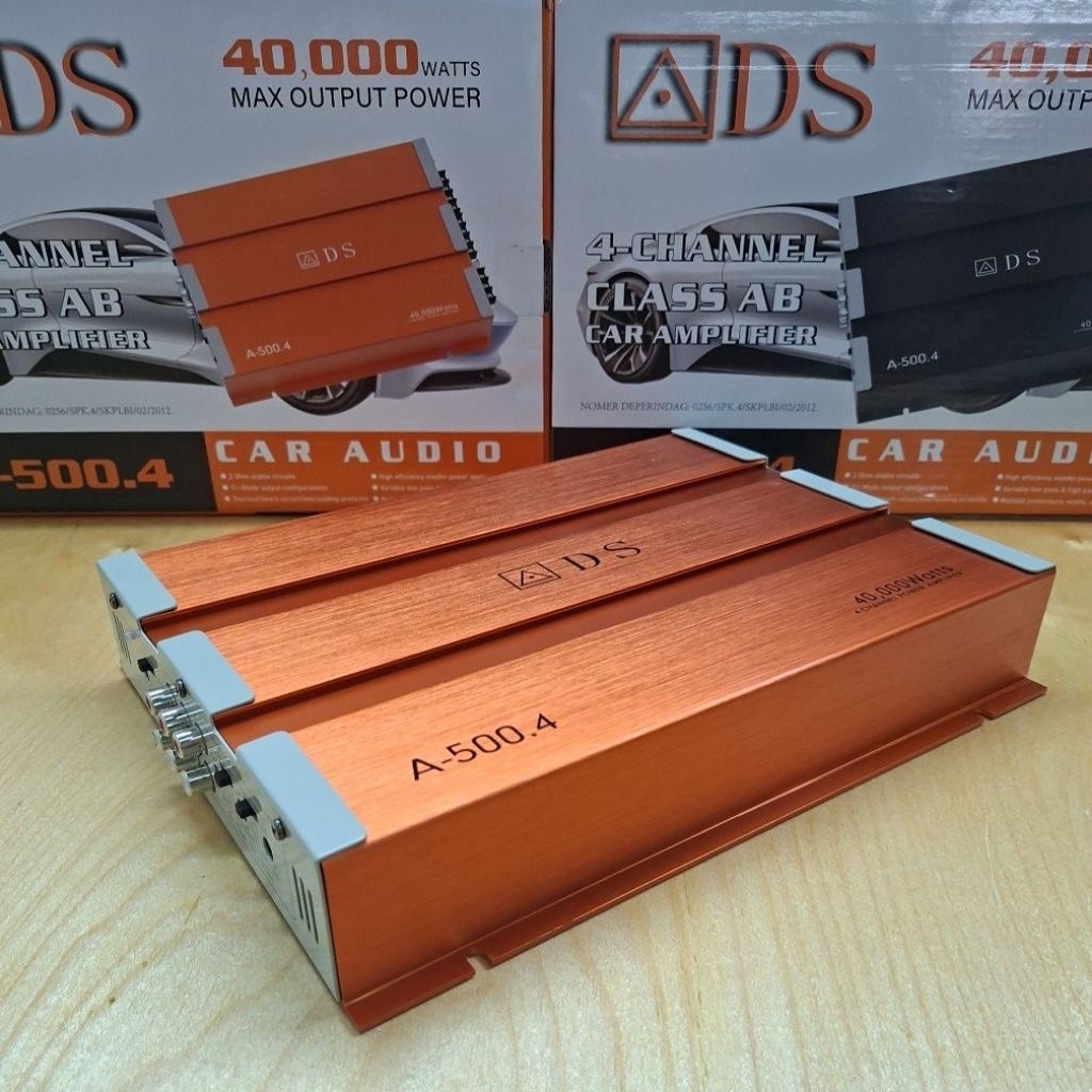 Power 4channel ADS AD 500.4 Class AB Car Amplifier