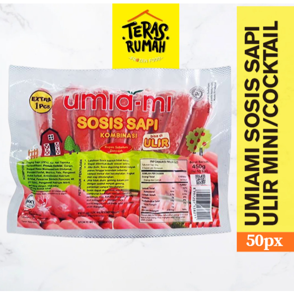 UMIAMI - SOSIS SAPI ULIR MINI ISI 50 / SOSIS COCKTAIL