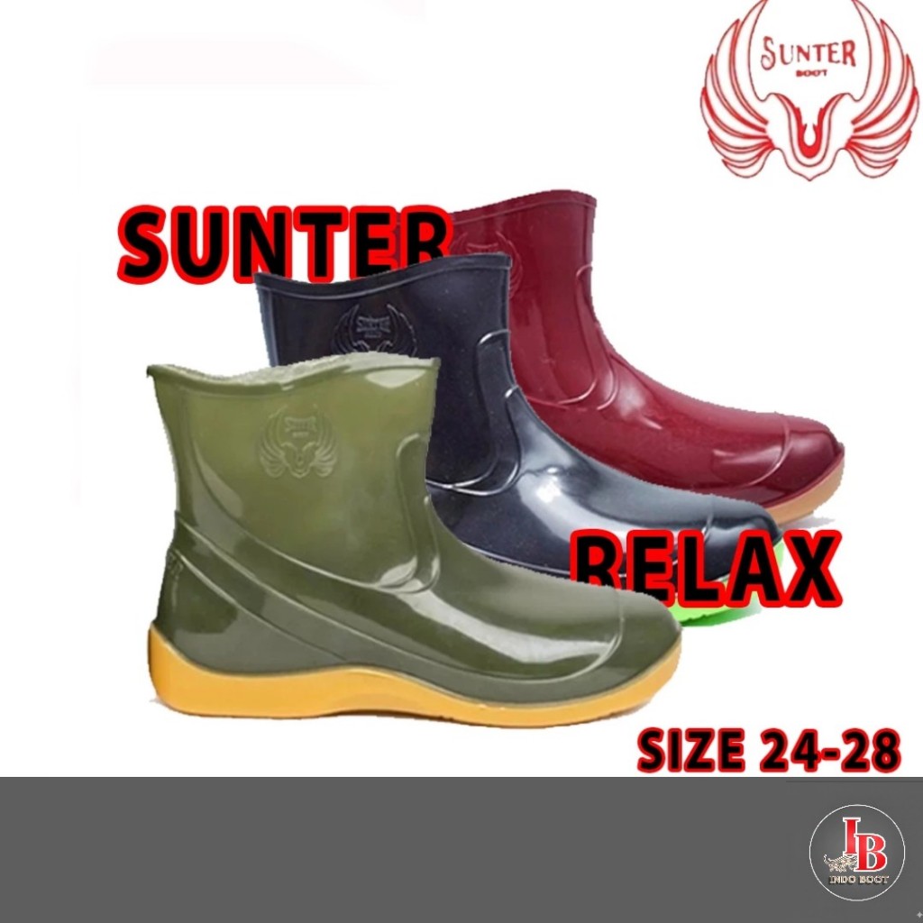 Sepatu Boot Pendek SUNTER RELAX / Sepatu Boot Pendek Karet