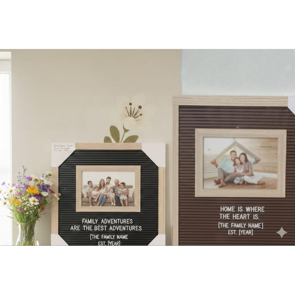 How.R.U Letter Board Frame 30x30cm  | Ucapan Newborn | Properti foto Newborn | Newborn Photography |