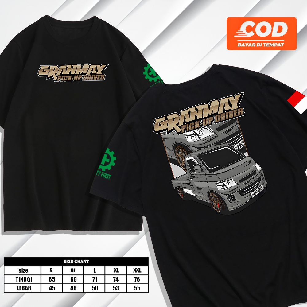 KENZIO KAOS - Kaos PICK UP GRAND MAX - Baju Mobil Daihatsu Pick Up Grandmax Otomotif