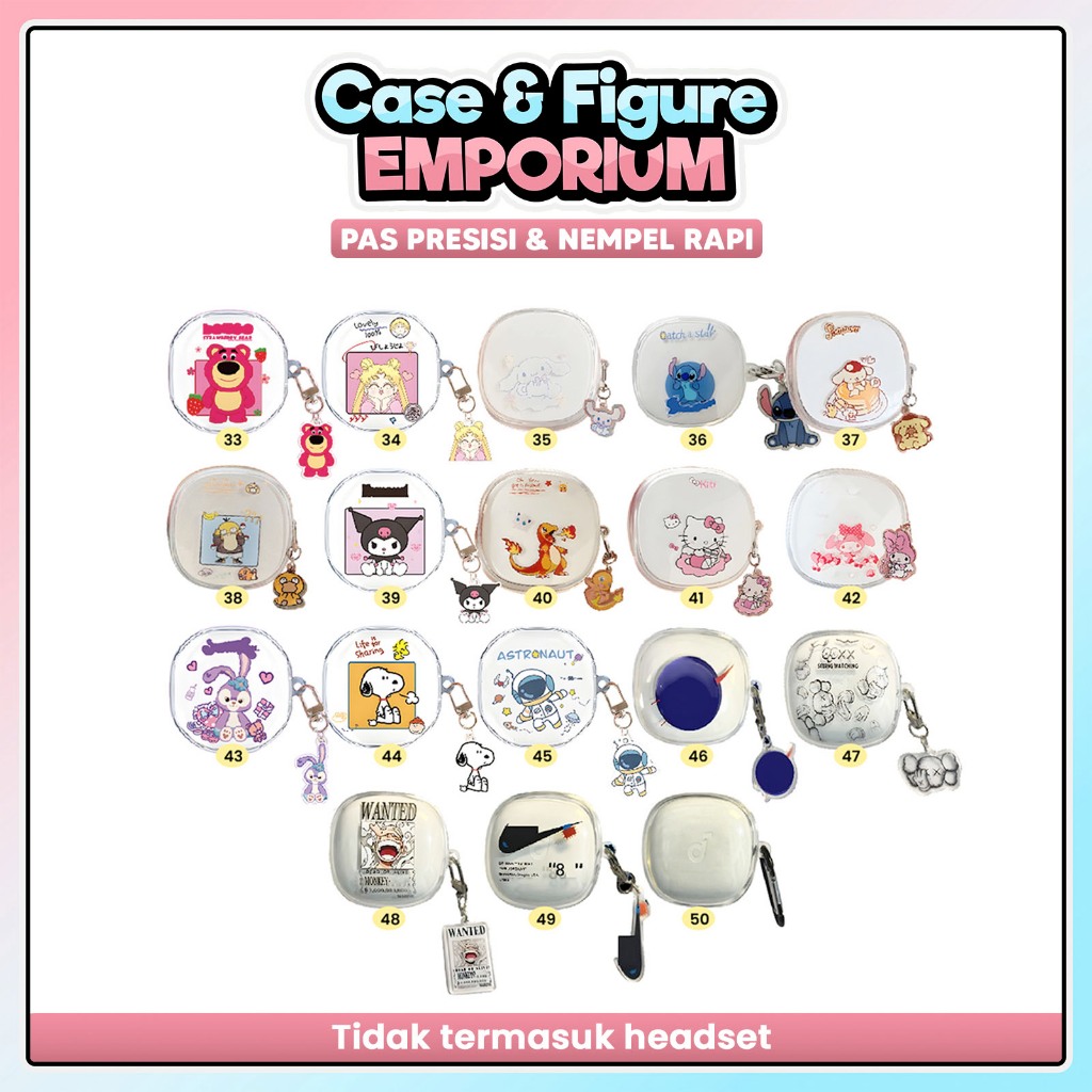 [L] Case WM02 Baseus Encok Earphone Silikon Karakter Kartun Kode 33 - Lotso Bening