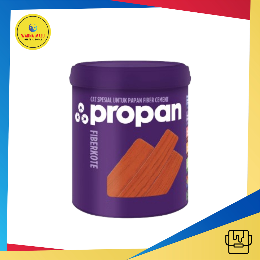Propan Fiberkote 1 Liter 889 Doff / Cat Warna Kayu / Cat Fiber Semen