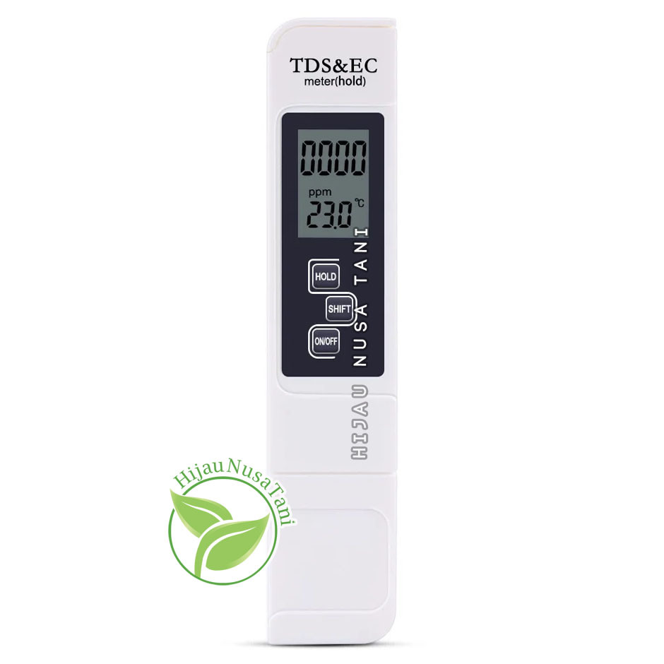 TDS EC METER - Alat Ukur PPM Kualitas Kandungan Air TDS+EC TDS&EC TDS/EC Meter