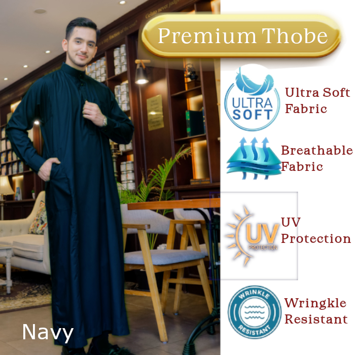 Gamis Pria Jubah Pria Thobe Premium SlimFit