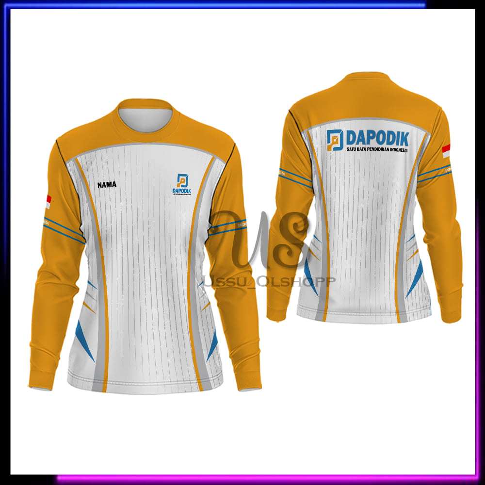 Kaos Operator Dapodik | Baju Dapodik Lengan Panjang | Jersey Wanita Operator Dapodik
