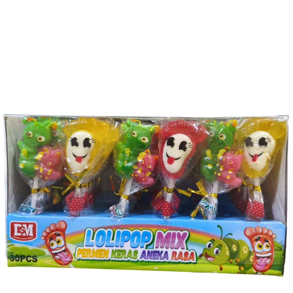 Permen Lollipop Kaki Aneka Rasa Buah / Fruit Lollipop Viral