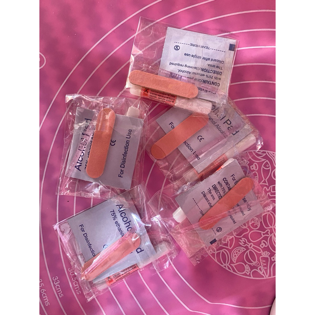 nail kit press on nail nail set pelengkap nail lem nail glue nail file alcohol pad nail set