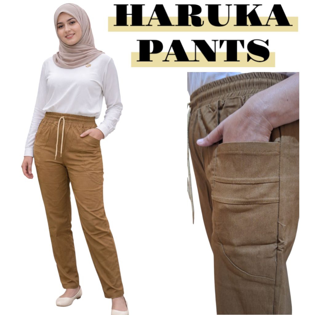 celana baggy pants haruka wanita // celana haruka wanita premium