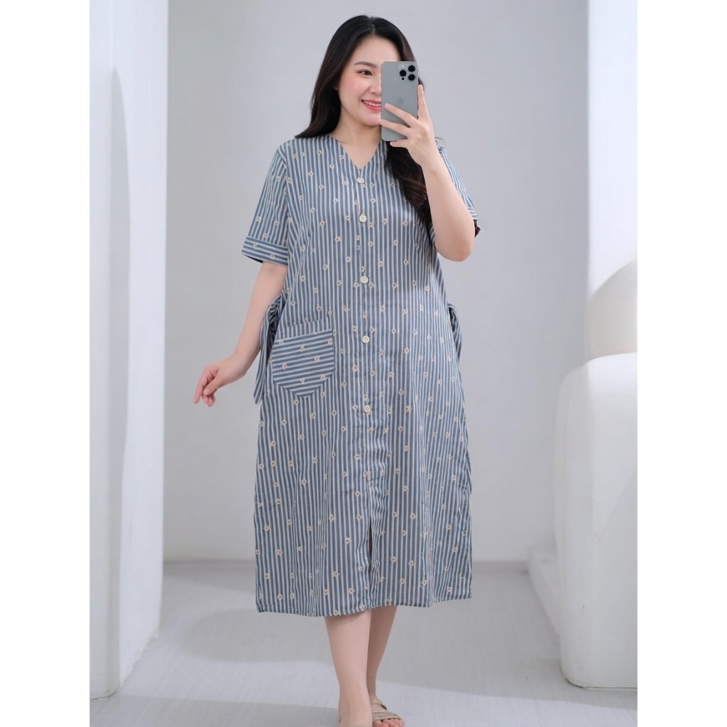 Daster Andin Salur Rayon Premium Busui Freindly Kekinian Terbaru