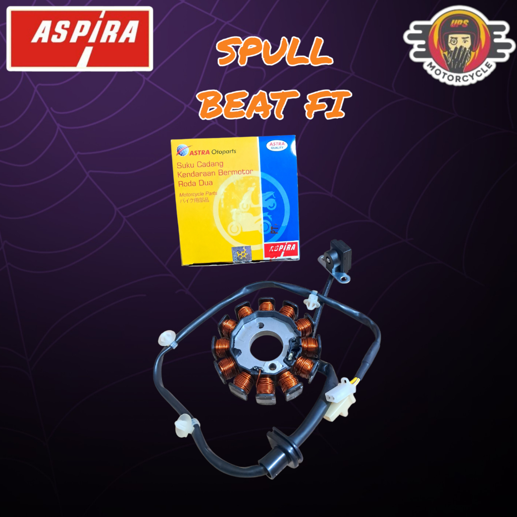 Spul Spull Spoll Sepul Assy Stator Set Pulser Aspira Honda Beat FI Original ORI Asli