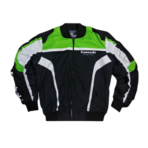 JAKET BOMBER KAWASAKI NINJA RS RETRO VINTAGE BAHAN TASLAN PREMIUM UNISEKS