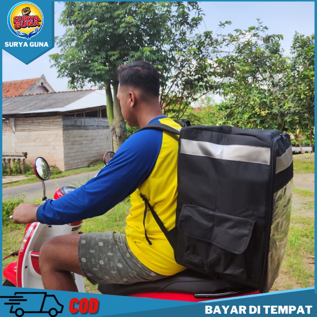 Tas GrabFood. Tas Delivery Anti Air. Tas Punggung Murah. Tas Gojek. Tas Motor