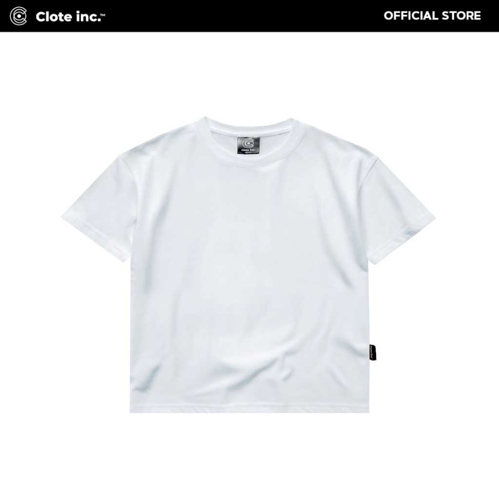 Fitted Tee Polos Putih Cotton 24s Premium – Clote.inc
