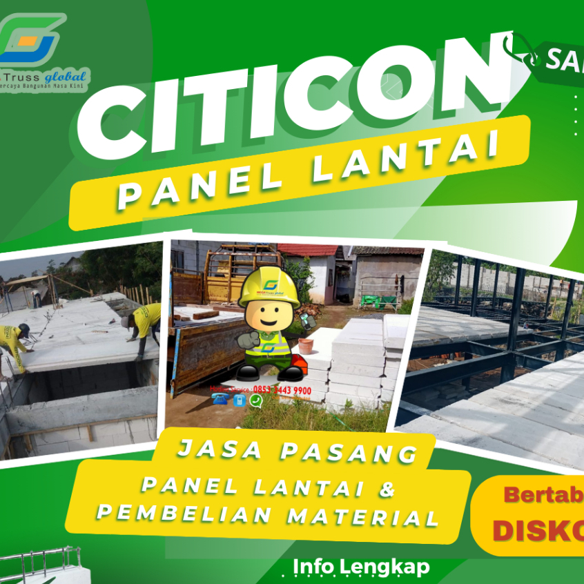Material Panel Lantai Citicon Bagus di Purwokerto - Panel Dak Hebel - material bahan bangunan