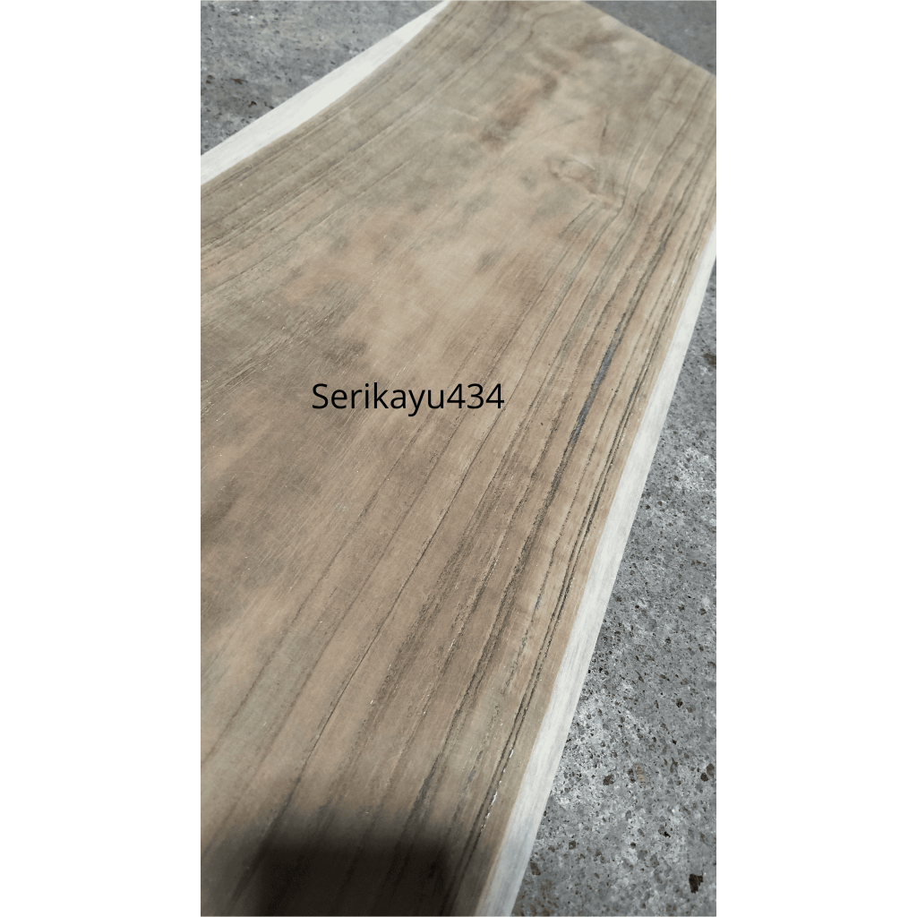 Papan Kayu Jati Solid 200x20x2 cm – Kayu Jati Perhutani Bahan Meja Rak Furniture DIY