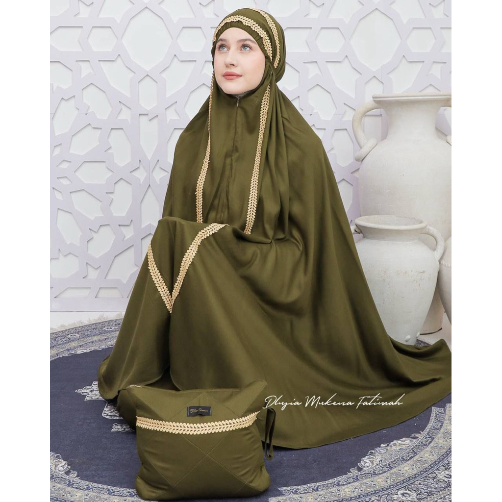Mukena FATIMAH Dlusia Jumbo Premium Twill Super lembut Adem original