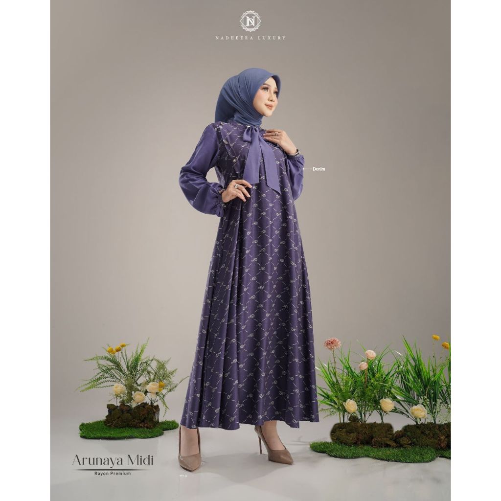 Gamis Nadheera Luxury Original Terbaru Bahan Rayon Premium