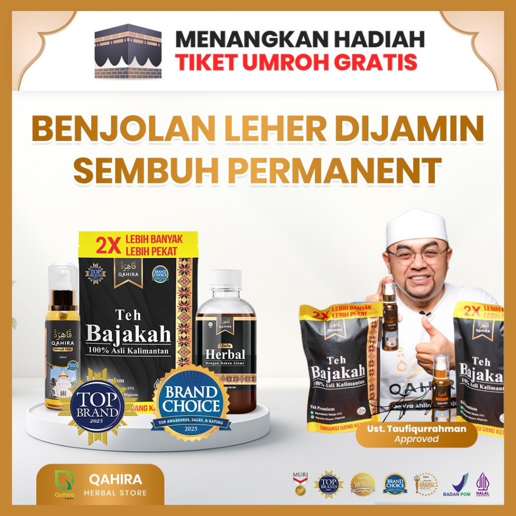 CS Qahira Herbal Untuk Pengobatan Alternatif Benjolan di Leher Dengan  Aman Dan Efektif BPOM Halal