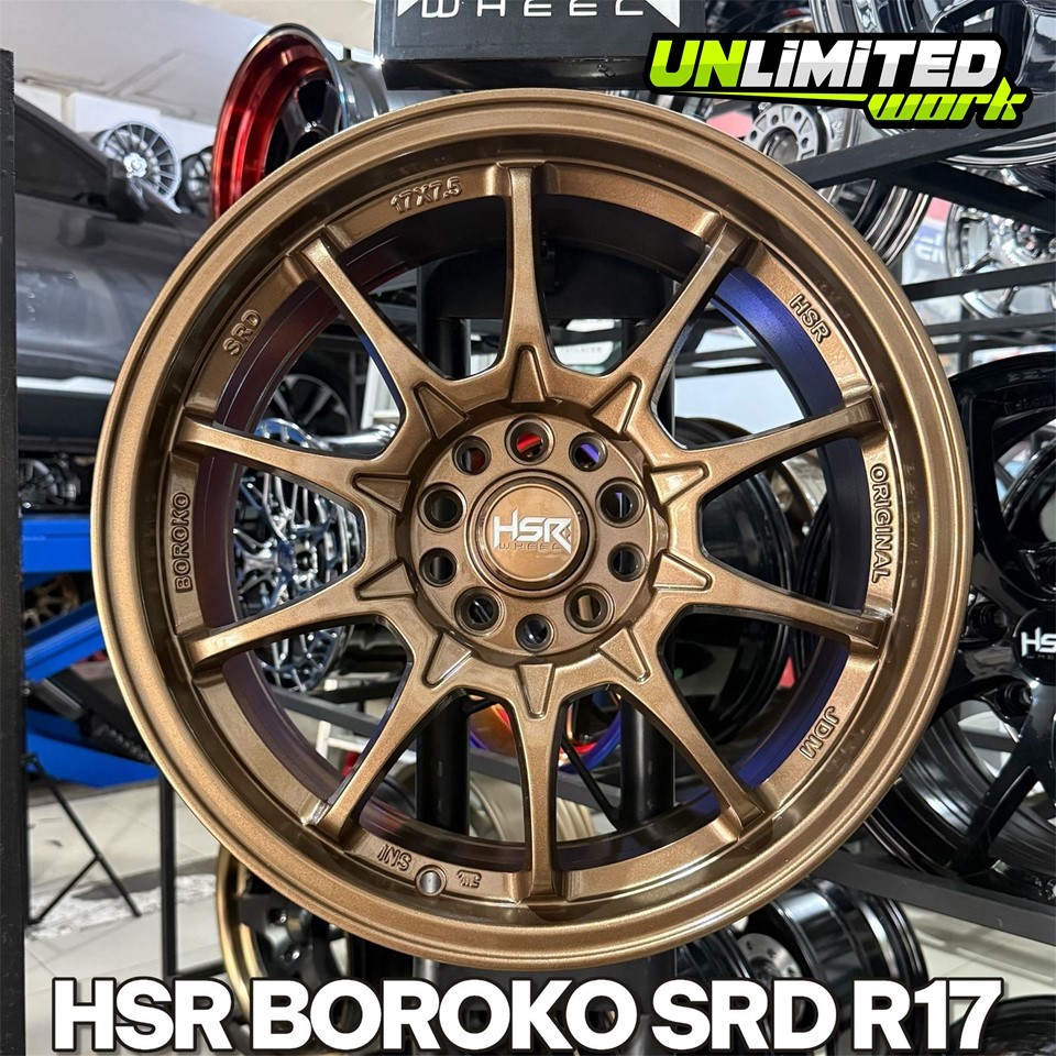 Velg HSR Boroko SRD R17 Tampilan Model CE28 Ring 17 Untuk HRV Innova CRV Xtrail Camry Altis Sienta