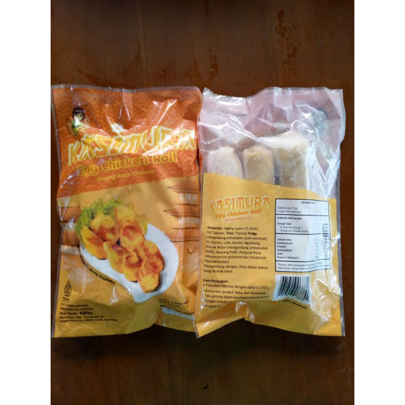 Kasimura Egg Chicken Roll isi 3 lonjor Halal