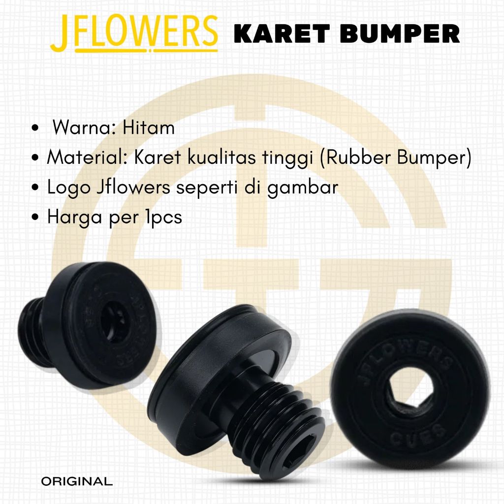 Rubber Bumper Jflowers / Karet Extension Jflowers Cues