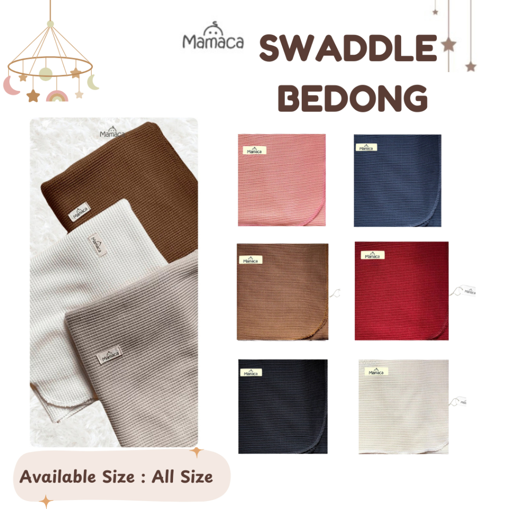 Mamaca Selimut Waffle | Bedong Waffle Mamaca Hangat dan Lembut