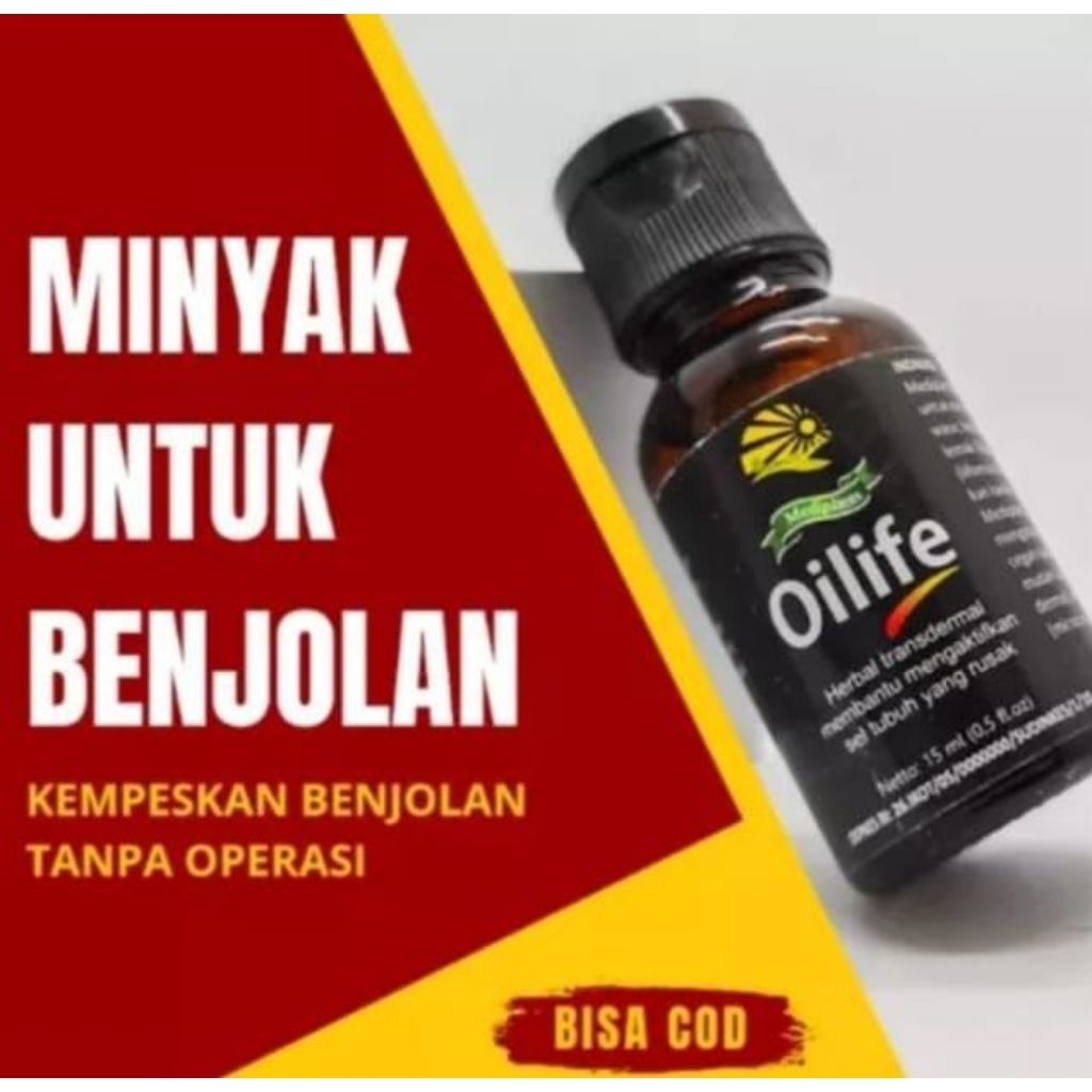 Oilife herbal minyak oles untuk benjolan pada tubuh netto 15ml
