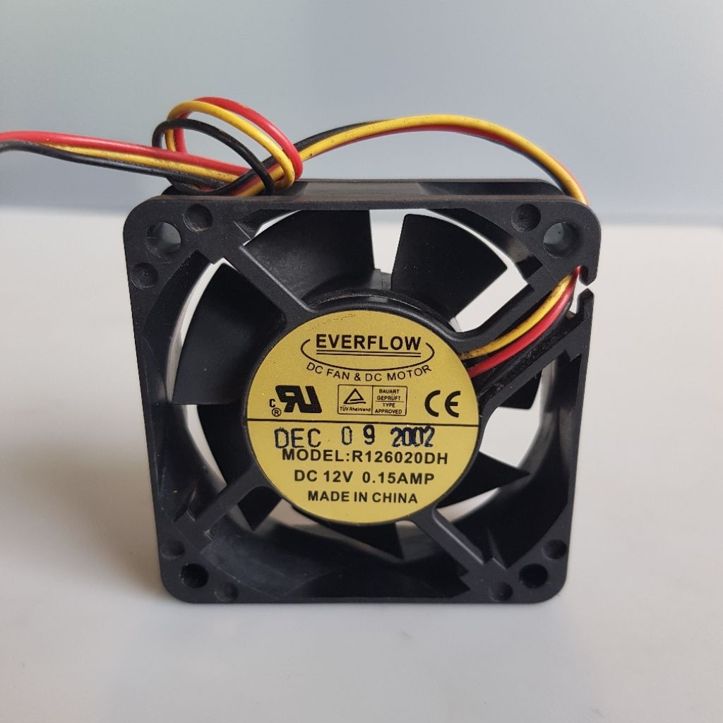 Kipas Fan EVERFLOW DC12V_0.15A 6x6 3pin