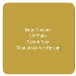 nota penjualan custom