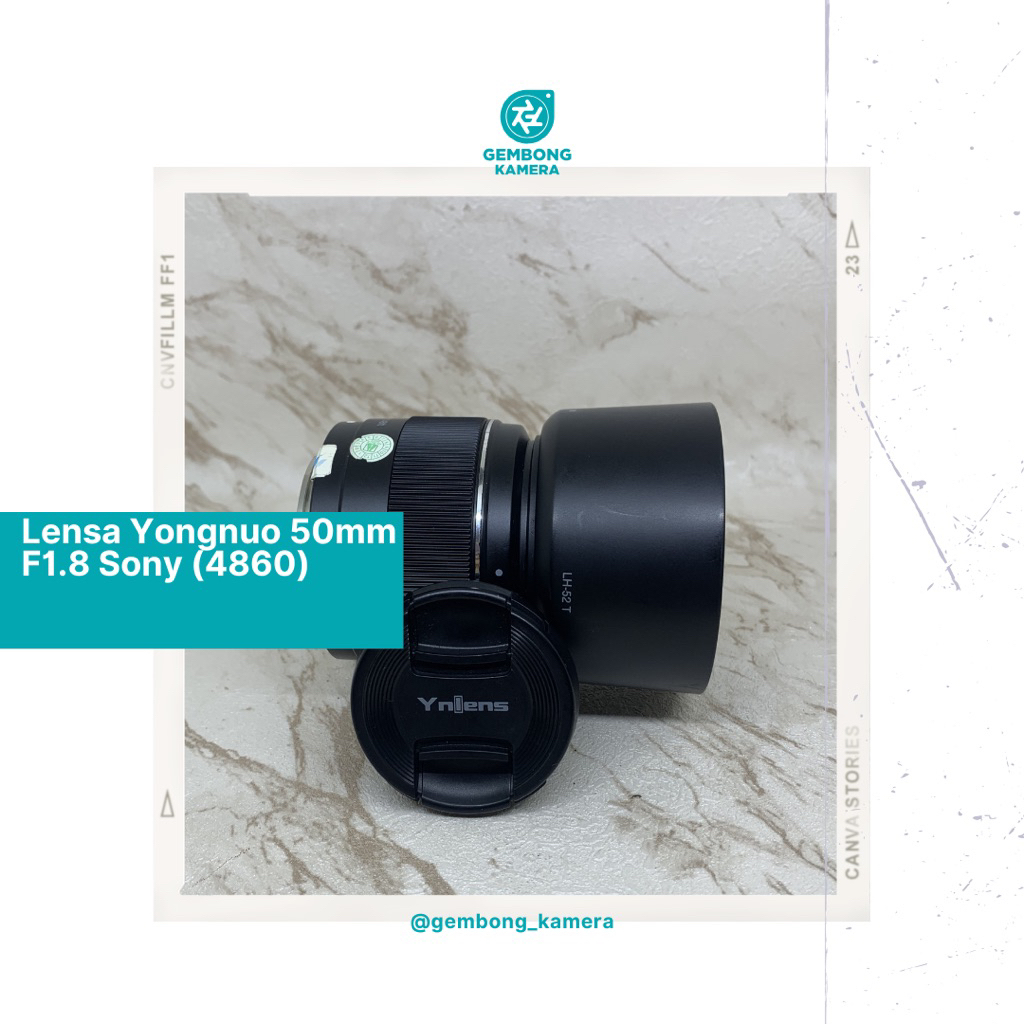 Lensa Yongnuo 50mm F1.8 Sony Murah mantap (4860)