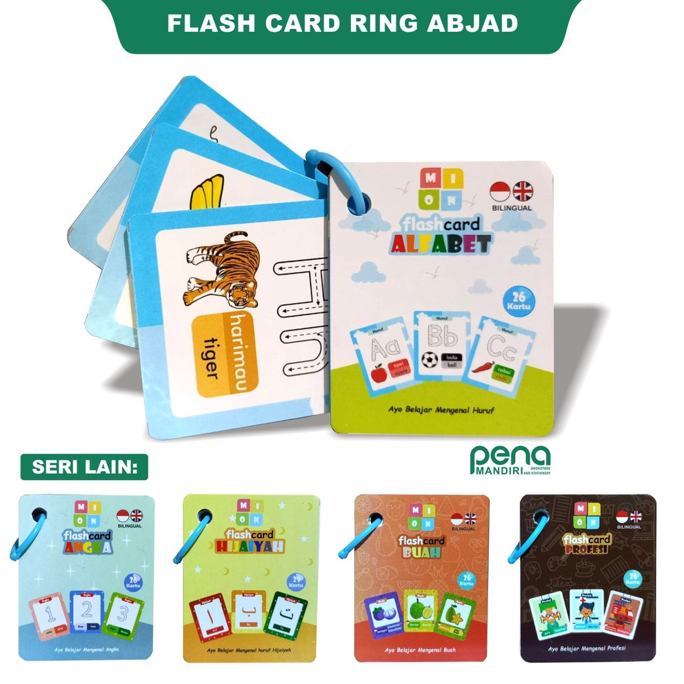Flash Card ABC - Flash Card Abjad - Flash Card Alfabet - Flashcard Aplhabet