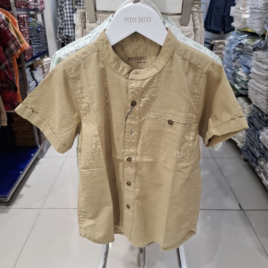 Pito Dito Baju Koko Anak Laki Laki Lengan Pendek Polos Original New