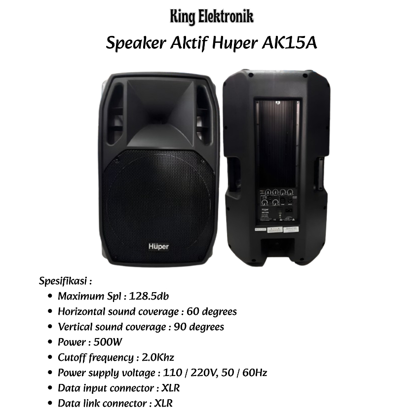 Speaker Aktif 15 Inch Huper AK15A