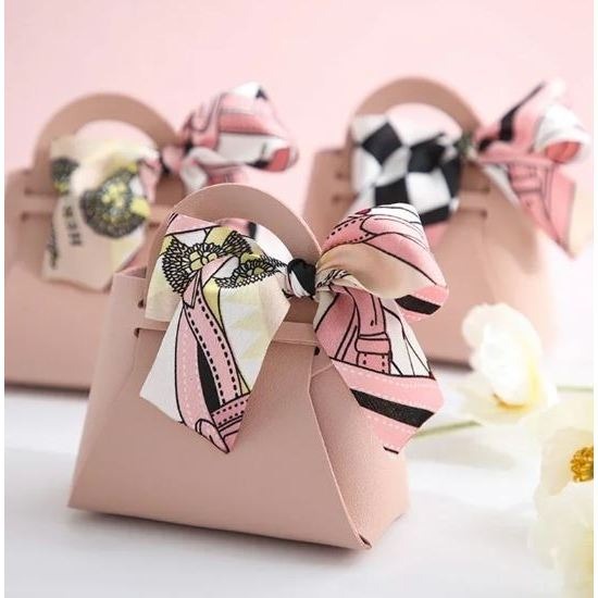 MH - goodie bag with scarf - goodie bag leather - tas hampers - tas mini serbaguna - tas hadiah