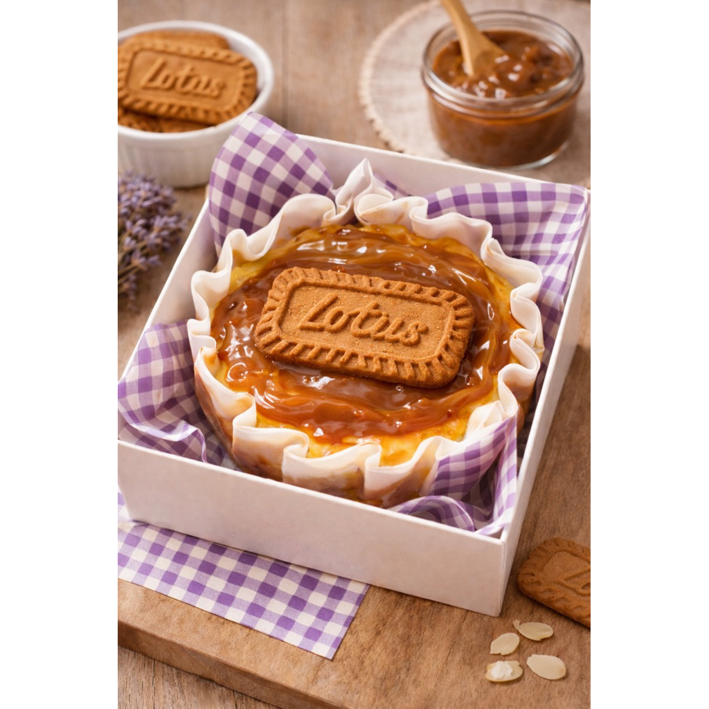 Burnt Cheesecake Caramel Lotus 10cm