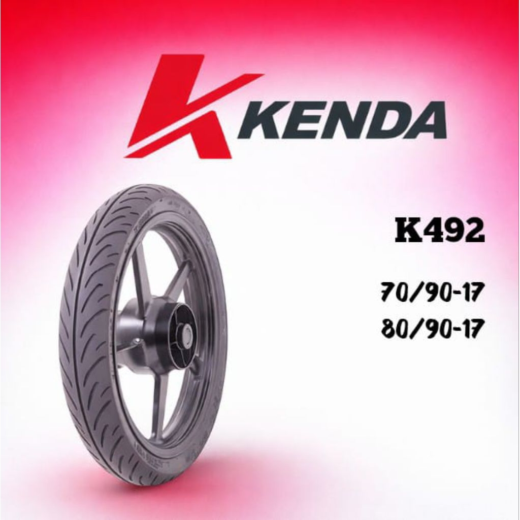 KENDA Ban Luar Tubeless K492 Ring 17 Motorcycle Ban Motor Bebek